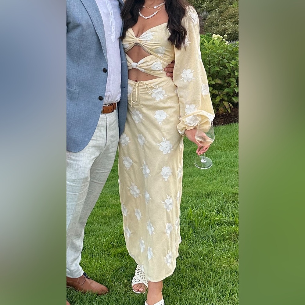 Sabo Skirt Yellow Floral Maxi Dress